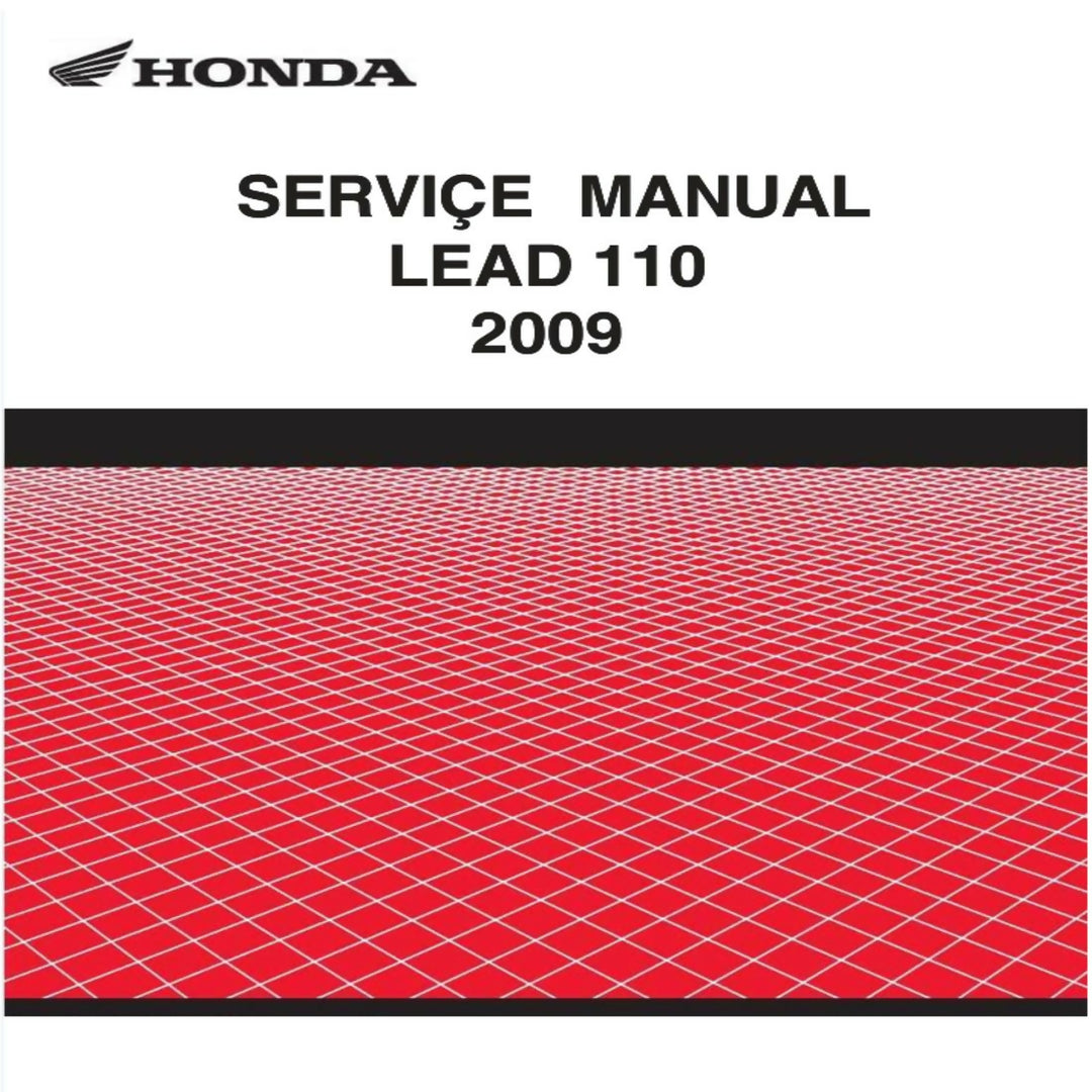 Honda Lead NHX110 NHX 110 2009 Motorcycle Service Repair Workshop Manual