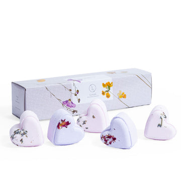 Set of 5 Heart Shaped Shower Steamers Package - in a Gift Box - Can be personalized.- on Lucasgift