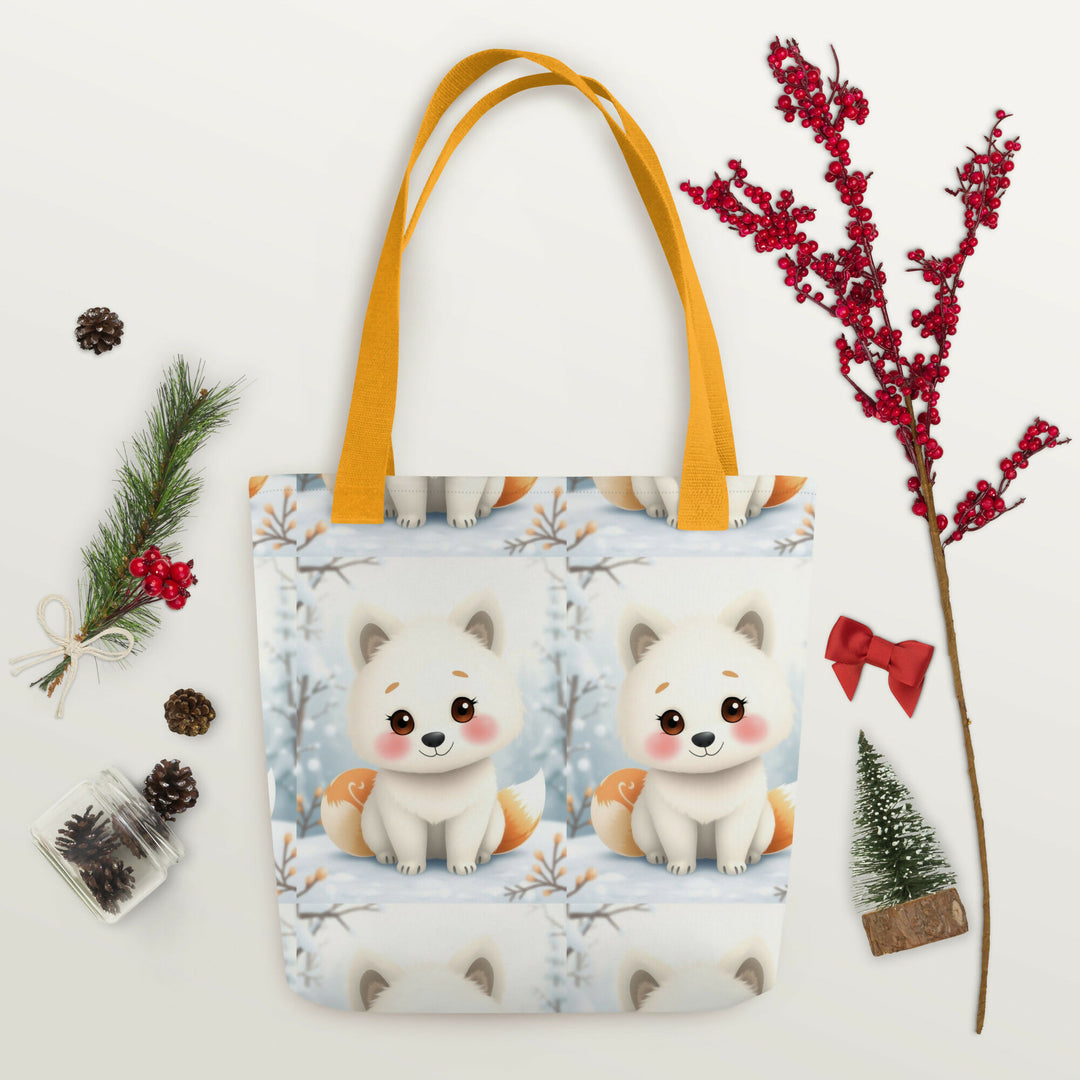 Carrying Winter Dreams – Fox Pup Tote- on Lucasgift