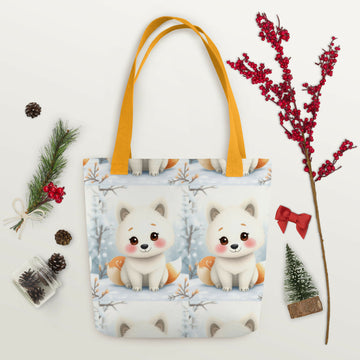 Carrying Winter Dreams – Fox Pup Tote- on Lucasgift