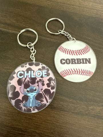 Custom Name Keychain