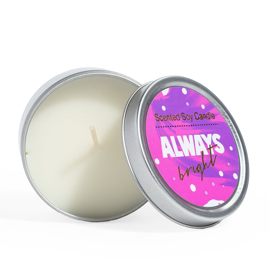 Trio of Tin Soy Candle - Scented with Bergamot and Lavender Essential oils- on Lucasgift