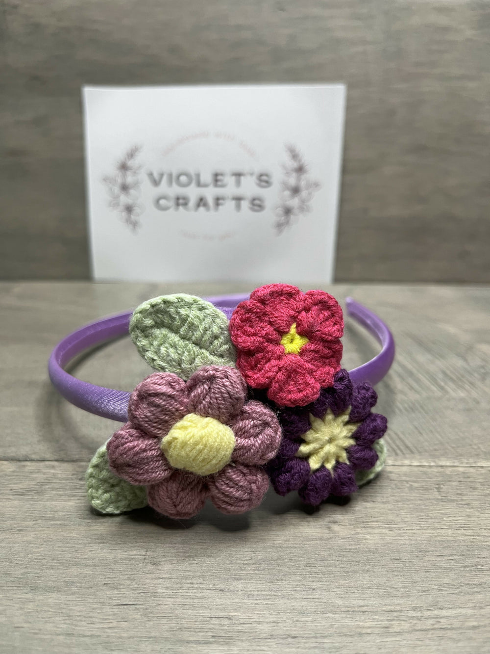 Hand Crocheted Headband- on Lucasgift
