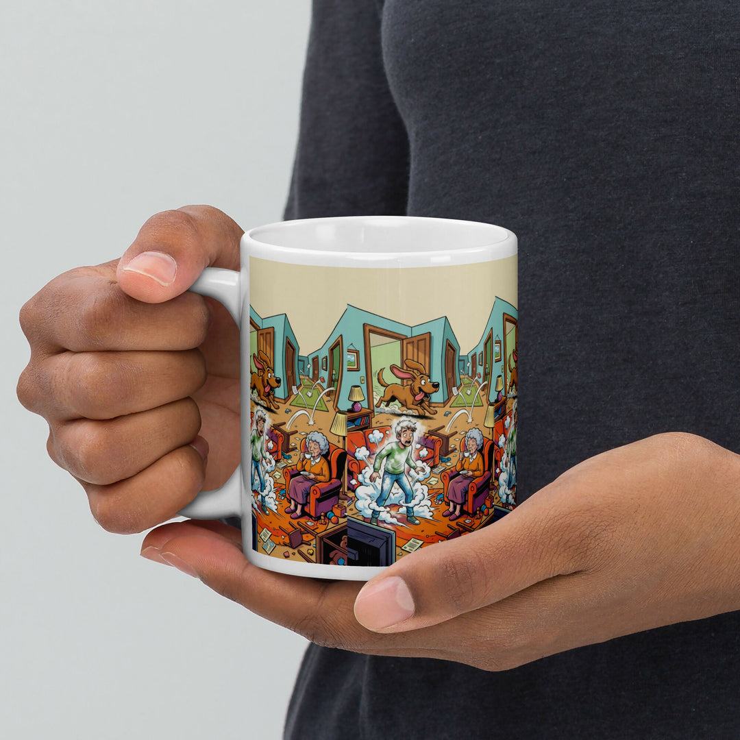 Grandma’s Calm in the Chaos – A Mug Full of Family Laughter