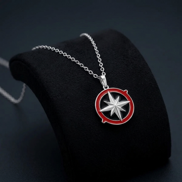 Compass necklace, engraved compass compass pendant personalized compass necklace, compass gift for her- on Lucasgift