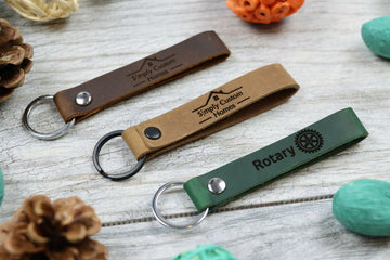 15 pcs+ Bulk Customizable Slim Leather Keychains, Gift For Realtors , Real Leather, Same Day Shipping, Free Shipping US- on Lucasgift