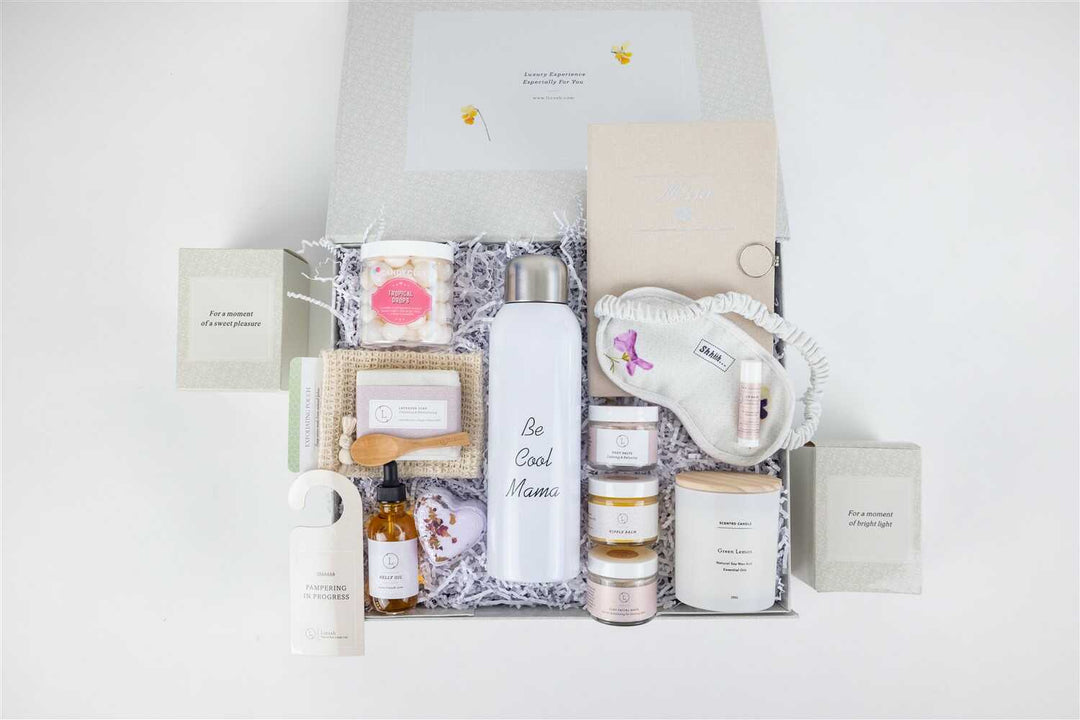 New Mom Gift, Pampering Natural Skincare gift for New Mom- on Lucasgift