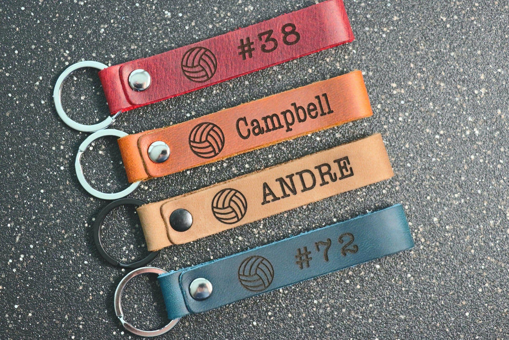 SLIM Volleyball Keychain, Volleyball Team Gifts, Volleyball Senior Night Gifts, Personalized Volleyball Gifts, Key Ring, End of Season, Volleyball Banquet- on Lucasgift