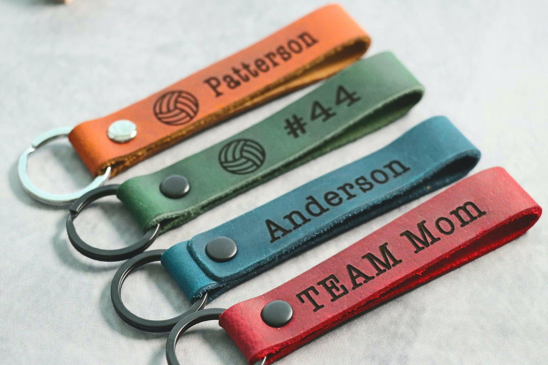 SLIM Volleyball Keychain, Volleyball Team Gifts, Volleyball Senior Night Gifts, Personalized Volleyball Gifts, Key Ring, End of Season, Volleyball Banquet- on Lucasgift