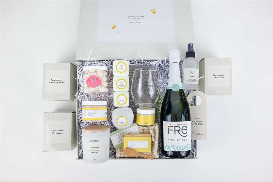 Congratulations gift basket, Celebration gift box- on Lucasgift