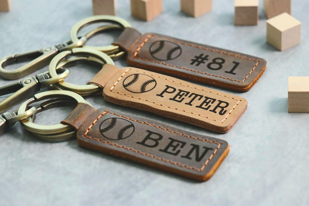 Baseball Key Chain | Baseball bag Tag | Custom for Baseball Game | Gift for Baseball Team | Gift for Athlete | Backpack Keychain- on Lucasgift
