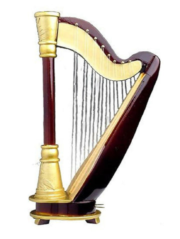 Harp 18 Note w Case Music Box Replica Musical Instrument- on Lucasgift