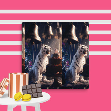 The White Tiger's Grand Chocolate Celebration Canvas