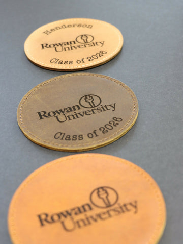 Pack of 8 LEATHER UNIVERSITY COASTERS for Graduation Gift- on Lucasgift