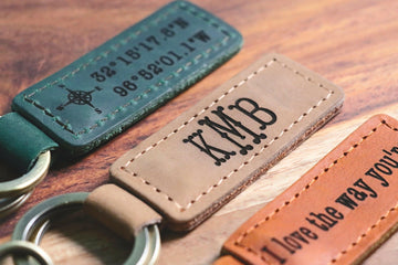 Personalized Leather Keychain. Custom Leather Keychain. Monogrammed Leather Key fob Leather Key Fob, Keychain, Monogrammed Keychain, Personalized Key Fob, Custom Key- on Lucasgift