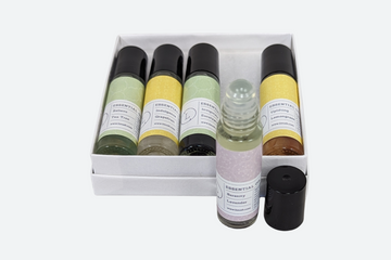 Essential Oils Roll-On with Crystals - set of 5- on Lucasgift