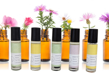 Essential Oils Roll-On with Crystals - set of 5- on Lucasgift