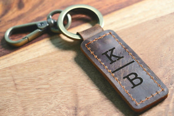 Drive Safe I Love You Customizable Initial Hand Stamped Light Weight Leather Travel key chain Best Friend/Boyfriend/Girlfriend / Nurse- on Lucasgift