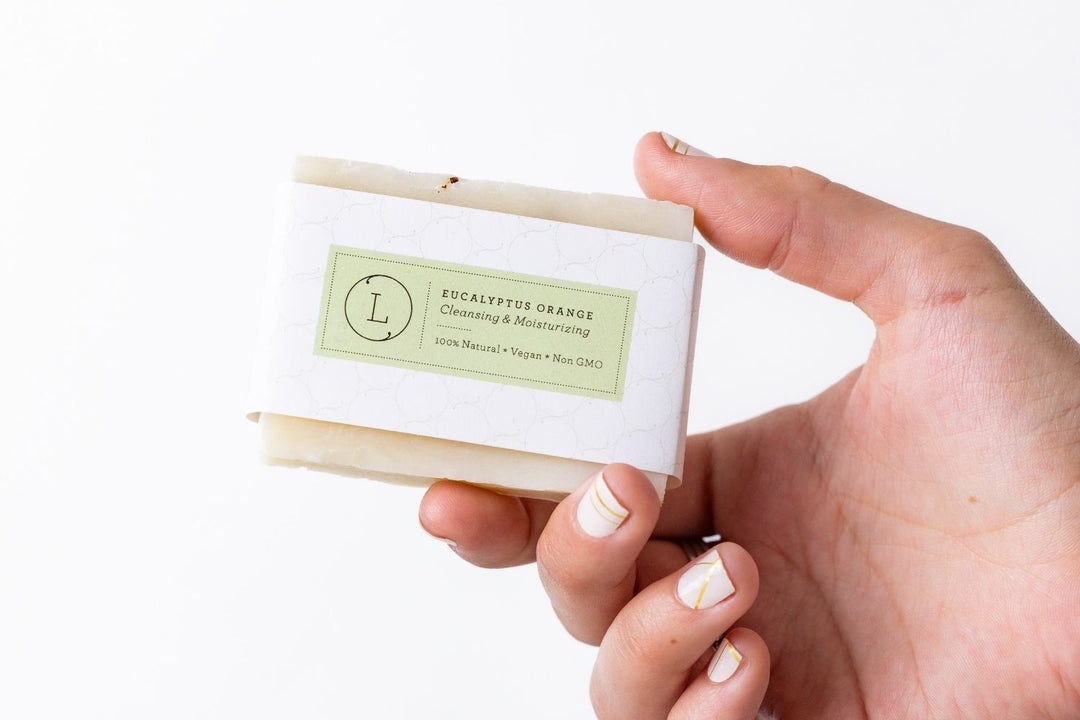 2x Eucalyptus Natural Handmade Soap Bar, Fresh Cold Process Soap- on Lucasgift