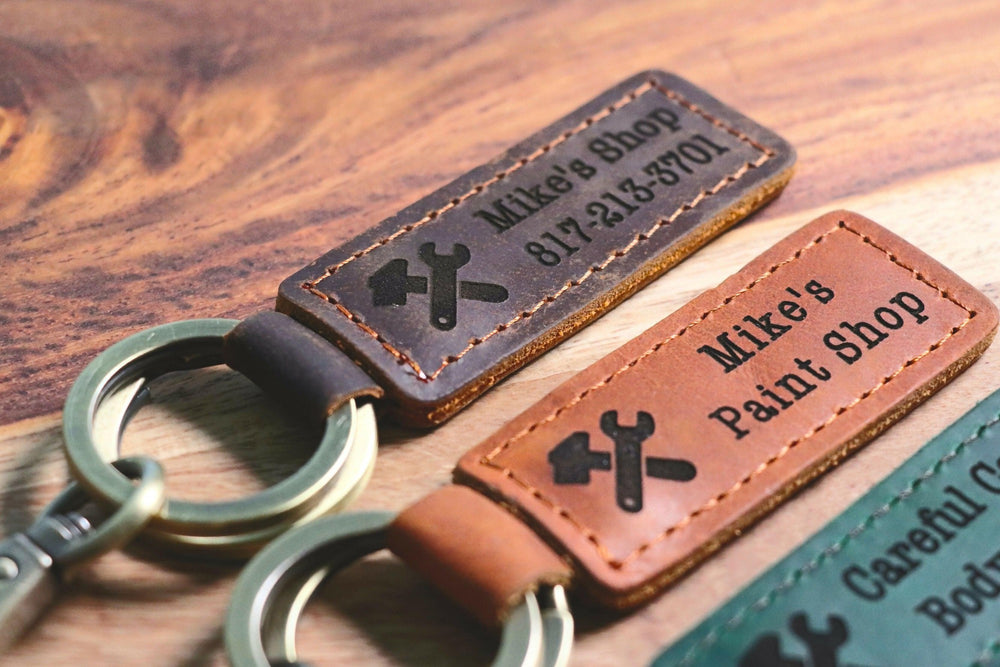 MECHANIC Personalized Keychain, Mechanic Keyring, Mechanic Key tag, Name Tag, Cute Leather Keychain, Mechanic Keychain- on Lucasgift