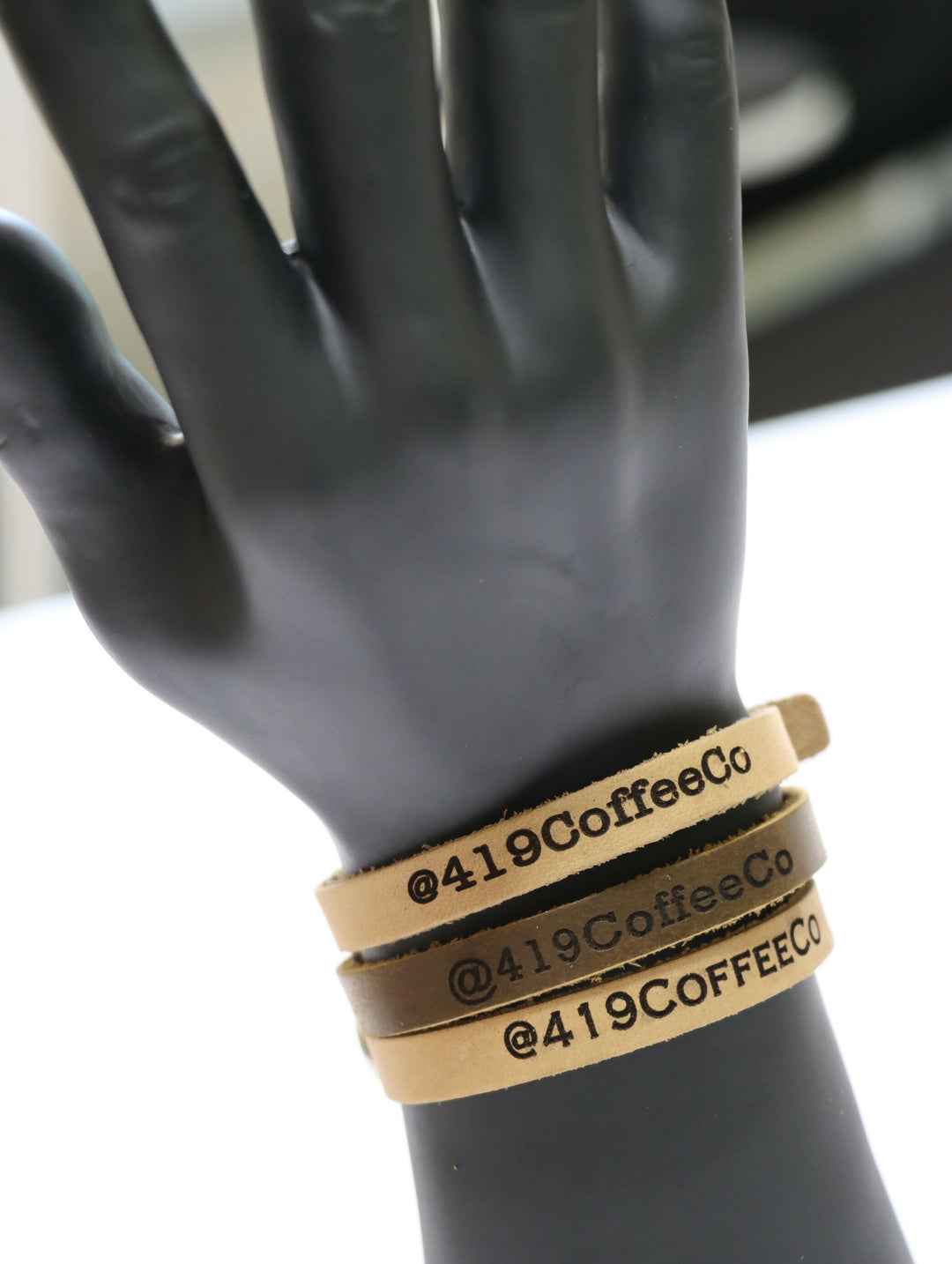 Pack of 100 LEATHER COMPANY BRACELETS, Bulk Leather Gifts for Employees/Clients- on Lucasgift