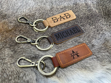 Personalized Dad Keychain, New Dad Gift, Engraved Dad Keychain, Fathers Day Keychain, First Fathers Day 12.50