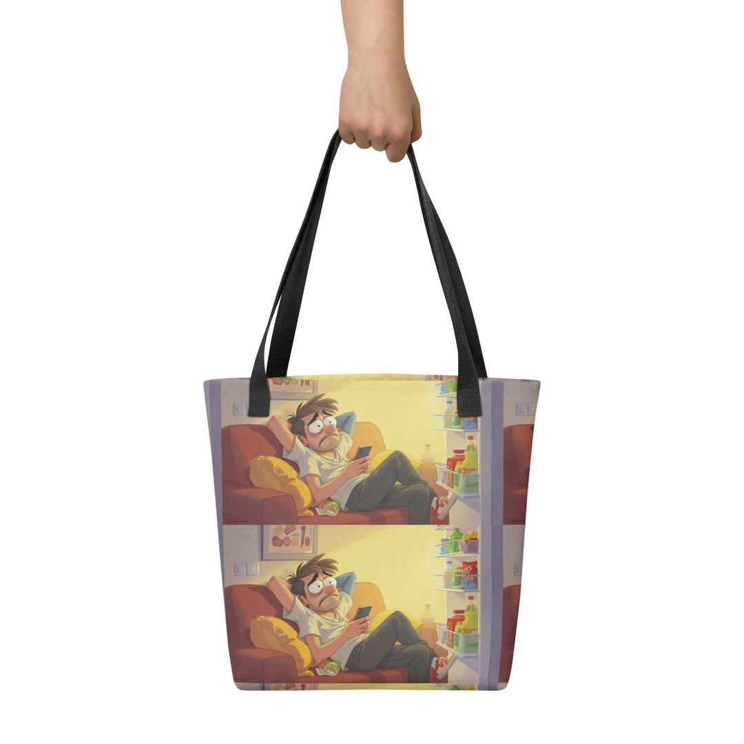 Soft Evenings, Quiet Loops – Cozy Humor Tote- on Lucasgift