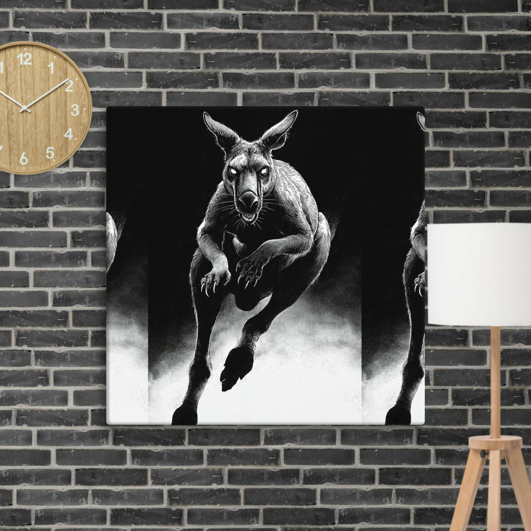 Midnight Guardian Kangaroo — A Wild Spirit of Strength and Mystery- on Lucasgift
