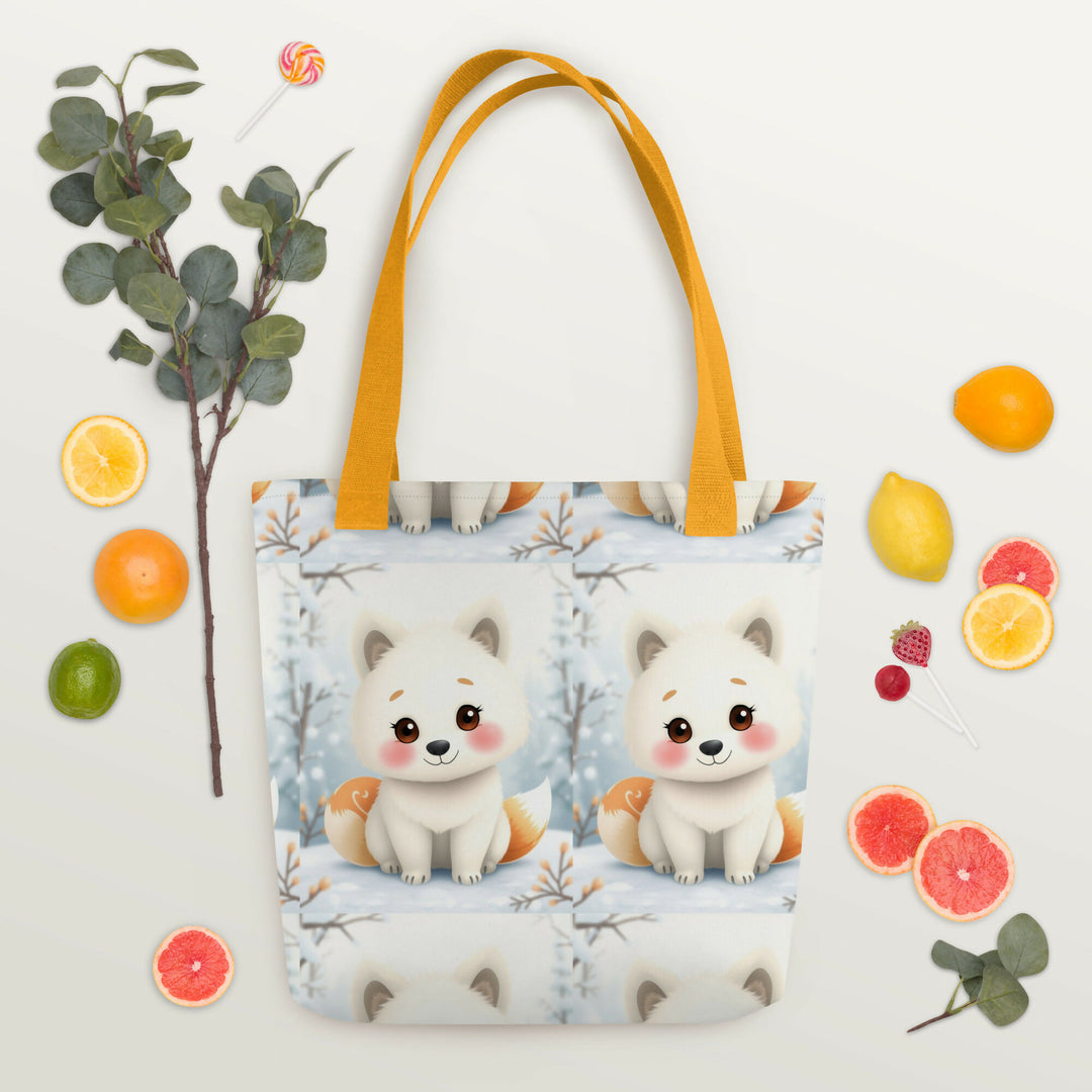 Carrying Winter Dreams – Fox Pup Tote- on Lucasgift