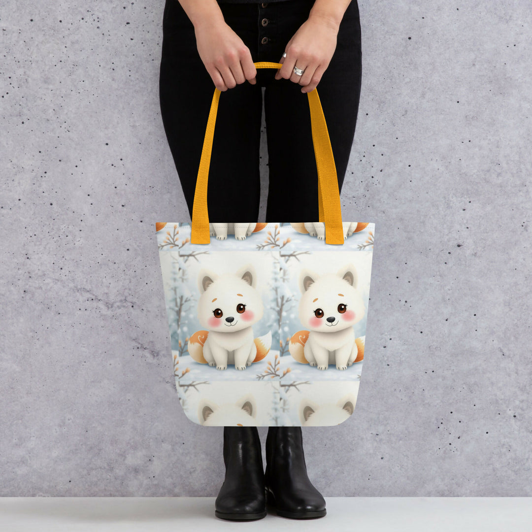 Carrying Winter Dreams – Fox Pup Tote- on Lucasgift