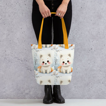 Carrying Winter Dreams – Fox Pup Tote- on Lucasgift