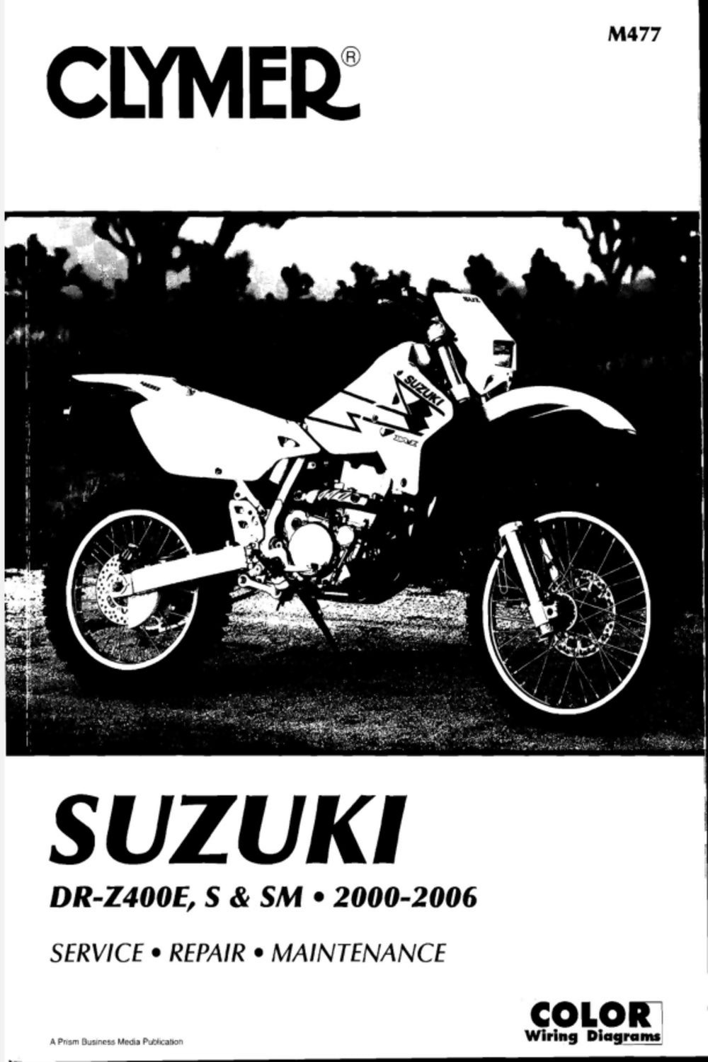 SUZUKI DR-Z400 DRZ E S SM Service Repair Maintenance Parts Manual