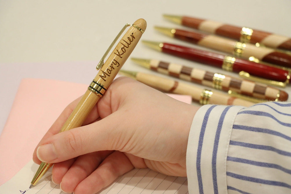 15 pcs+ Personalized Wood Pens for Bulk Order- on Lucasgift