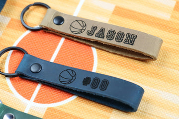 SLIM Personalized Basketball Keychain