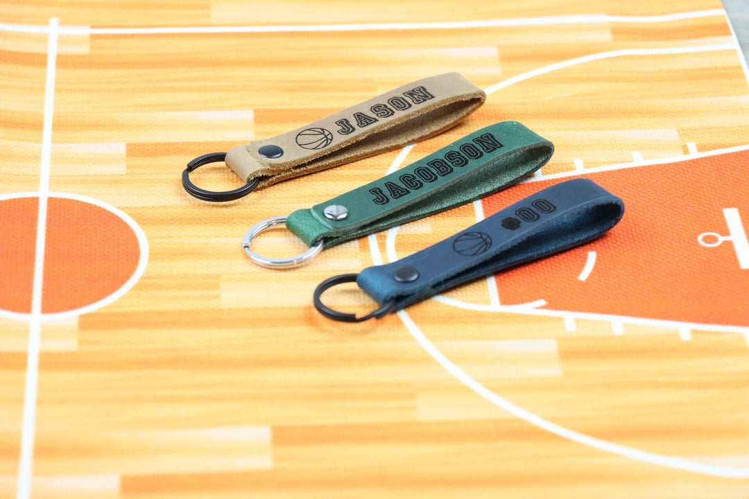 SLIM Personalized Basketball Keychain