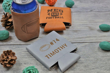 Football Koozie- on Lucasgift