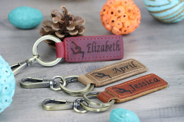 Personalized Gymnastic Keychains- on Lucasgift