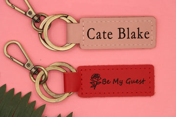 Colorful Personalized Leather Keychain , Real Leather, Same Day Shipping, Free Shipping US-Lucasgift