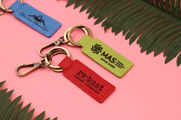 15 pcs+ Colorful Leather Logo Keychain - Bulk Keychains - Corporate Gift-Lucasgift