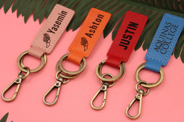 Colorful Leather Track & Field Keychain-Lucasgift