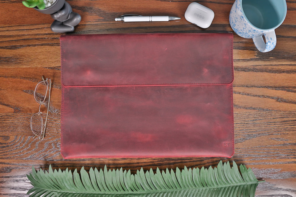 Leather Portfolio Document Organizer , Real Leather, Same Day Shipping, Free Shipping US-Lucasgift