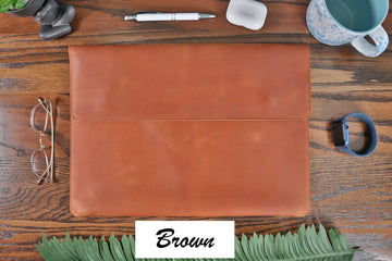 Leather Portfolio Document Organizer , Real Leather, Same Day Shipping, Free Shipping US-Lucasgift