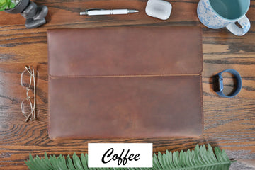 Leather Portfolio Document Organizer , Real Leather, Same Day Shipping, Free Shipping US-Lucasgift