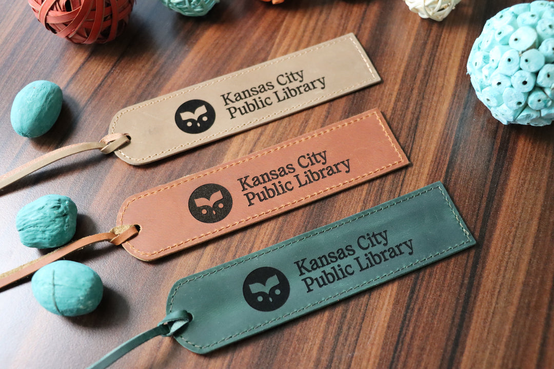 Personalized Leather Bookmark for Library Members and Staff , Real Leather, Same Day Shipping, Free Shipping US-Lucasgift