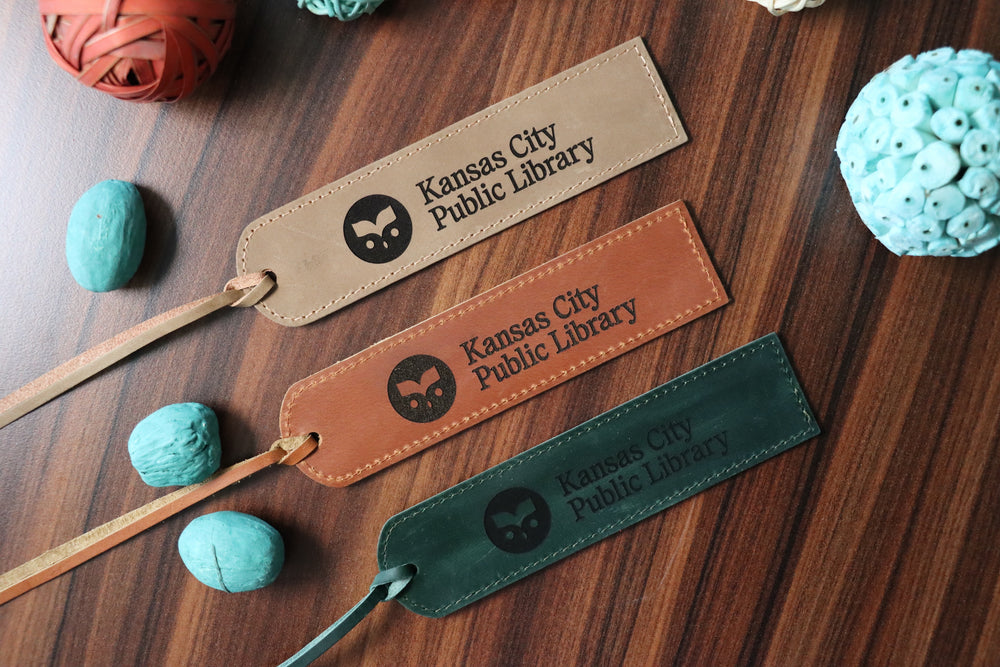 Personalized Leather Bookmark for Library Members and Staff-Lucasgift