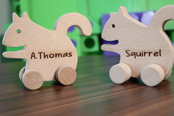 Wooden Toy Car - Dolphin - Personalized - Handmade Montessori Toy- on Lucasgift
