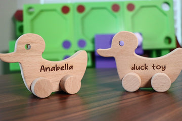 Wooden Toy Car - Dolphin - Personalized - Handmade Montessori Toy- on Lucasgift
