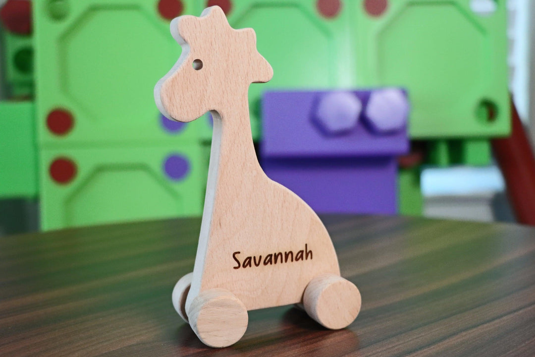 Wooden Toy Car - Dolphin - Personalized - Handmade Montessori Toy- on Lucasgift