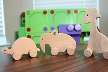 Wooden Toy Car - Dolphin - Personalized - Handmade Montessori Toy- on Lucasgift