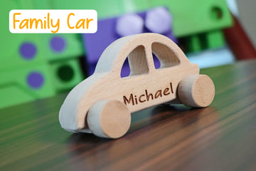 Wooden Toy Car - Personalized - Handmade Montessori Toy-Lucasgift